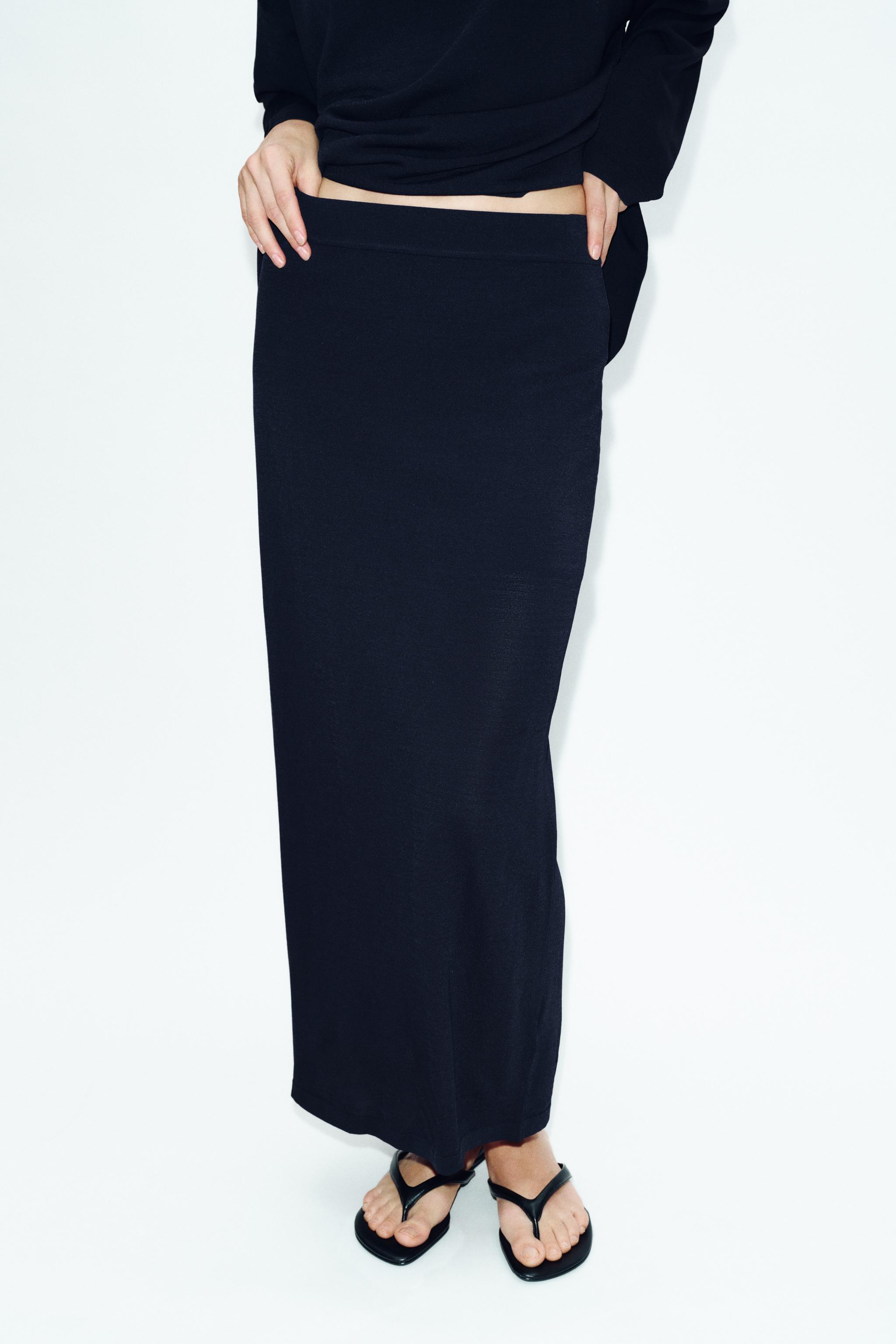 FINE KNIT MIDI SKIRT